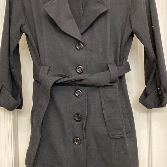 Guess Jeans Black Lightwight Blazer/Coat - Picture 3 of 5